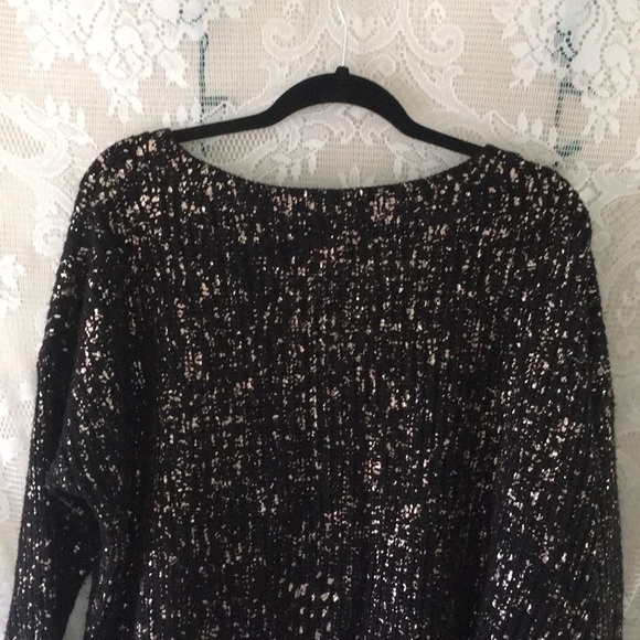 Black and Rose Gold Baggy Sweater - Picture 8 of 10